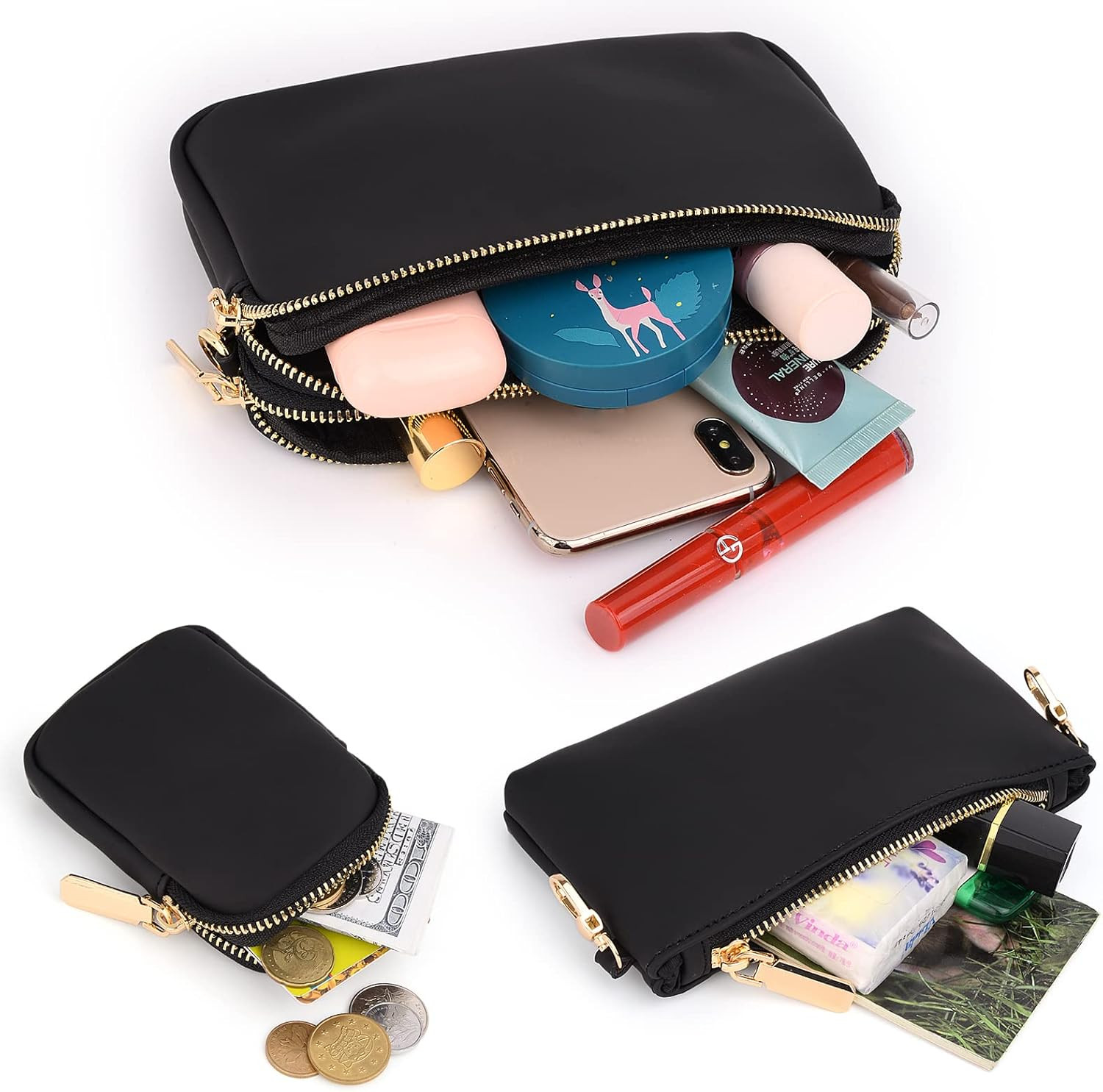 UTO Small Crossbody Bags for Women 3 in 1 Trendy Belt Purse Fashion Designer Mini Cute Sling Fann... | Amazon (US)