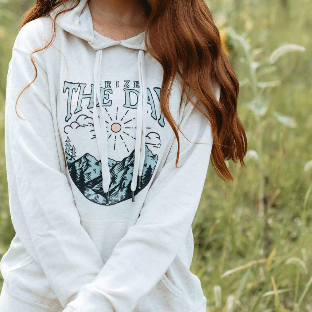 Seize the Day French Terry Hoodie | Mountain Moverz