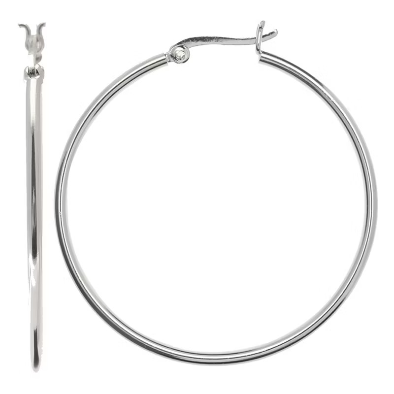 Silver Treasures Sterling Silver Hoop Earrings | JCPenney