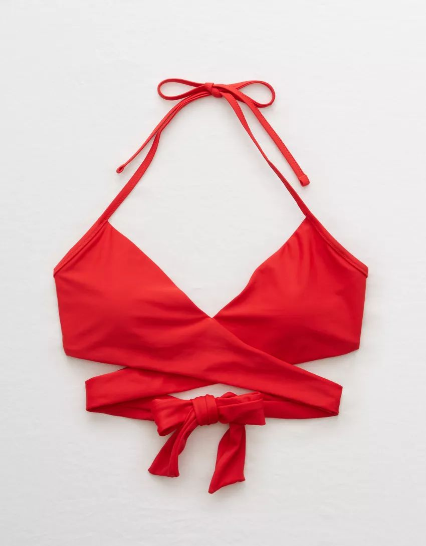 Aerie Wrap Halter Bikini Top | American Eagle Outfitters (US & CA)