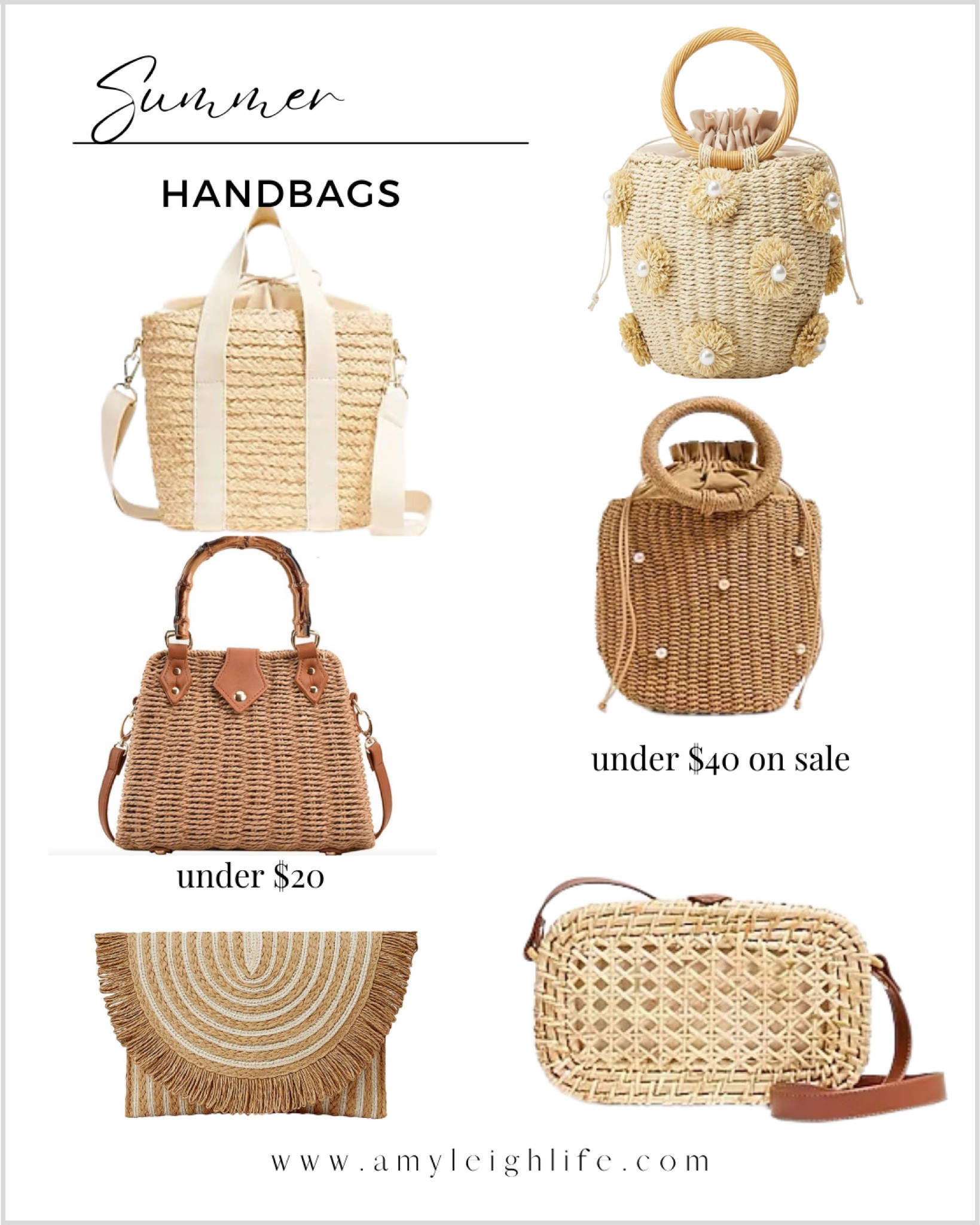 Verdusa Women's Fringe Straw Clutch Handbags