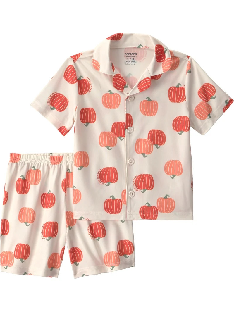 Carter's Child of Mine Baby and Toddler Halloween Pajama Shorts Set, 2-Piece, Sizes 12M-5T | Walmart (US)
