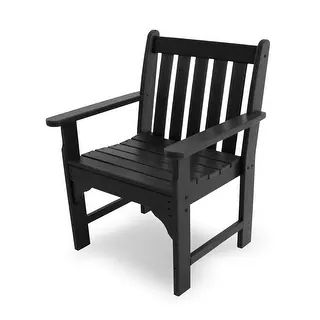 Traditional Poly Resin Vineyard Outdoor Arm Chair | Bed Bath & Beyond