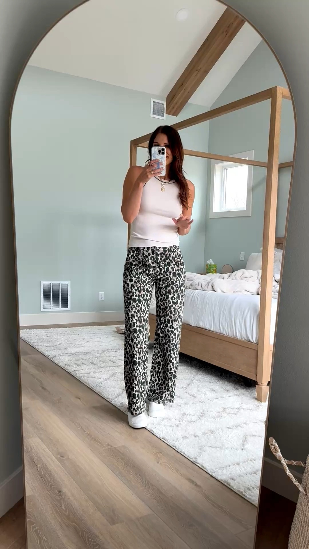 These leopard pants are so good and so easy to style. They are only 17 dollars and come in length options which makes them even better. Such a fun statement pair you will reach for all the time.

Pants - size L tall, runs TTS

Tall girl outfits, Leopard pants, Tall length pants, Amazon tall girl clothing, Statement pants outfit, 6 foot style, Casual chic outfits, Everyday outfit ideas, Affordable fashion finds, Trendy pants, Spring summer outfits, Stang and Co

#LTKootd #LTKSeasonal #LTKTall