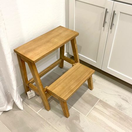 A kitchen essential! Folding real wood step stool. This looks so cute in the kitchen, and seems very durable and sturdy! 

#LTKfamily #LTKhome #LTKunder50