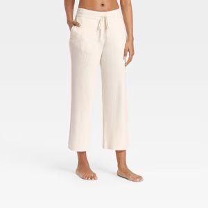 Women's Ribbed Sweater Cropped Lounge Pants - Stars Above™ | Target