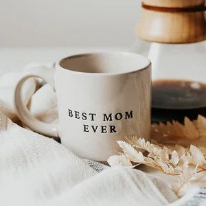 Best Mom Ever Coffee Mug Stoneware Coffee Mug for Mom Birthday, Baby Shower, Mother's Day Gift fo... | Etsy (US)