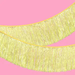 xo, Fetti Yellow Fringe Banner - 5 Ft. | Groovy Bachelorette Party Decorations, Pastel Preppy Bir... | Amazon (US)