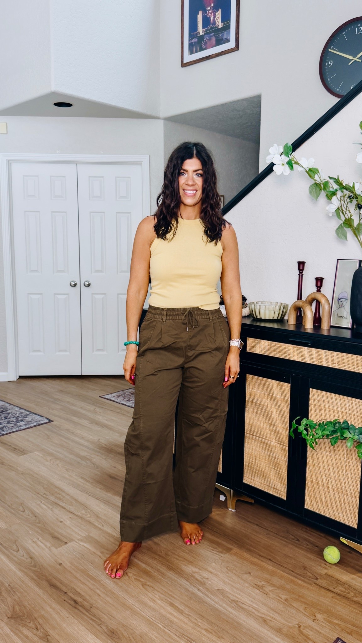 Old navy sale
In a medium tank and medium barrel pants


#LTKTall #LTKSaleAlert #LTKMidsize