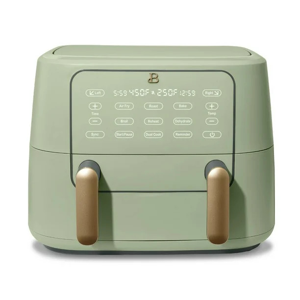 Beautiful 9QT TriZone Air Fryer, Sage Green by Drew Barrymore - Walmart.com | Walmart (US)