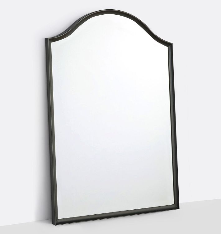 Arched Metal Frame Traditional Floor Mirror | Rejuvenation