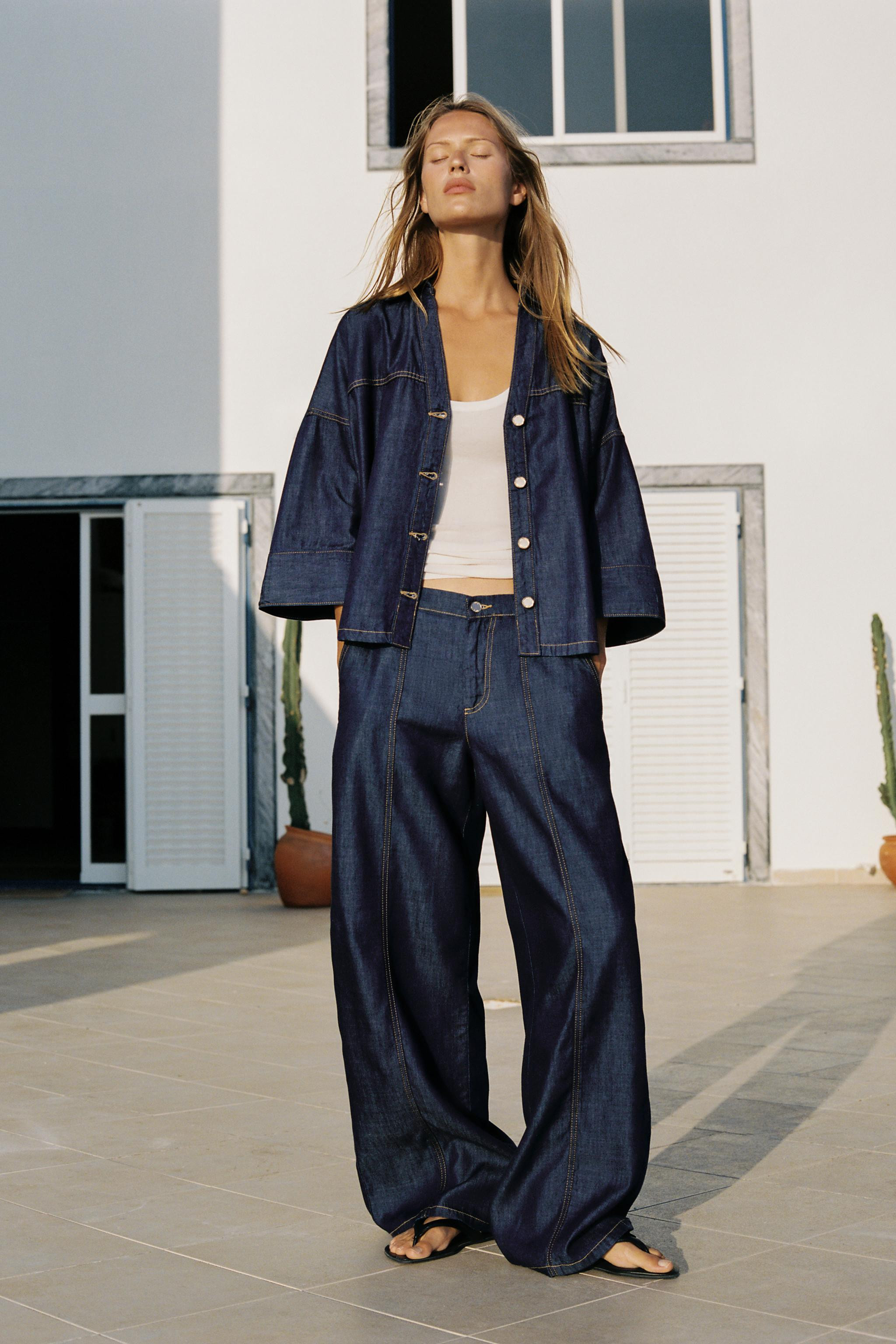 Z1975 HIGH-RISE WIDE-LEG JOGGER JEANS | Zara US