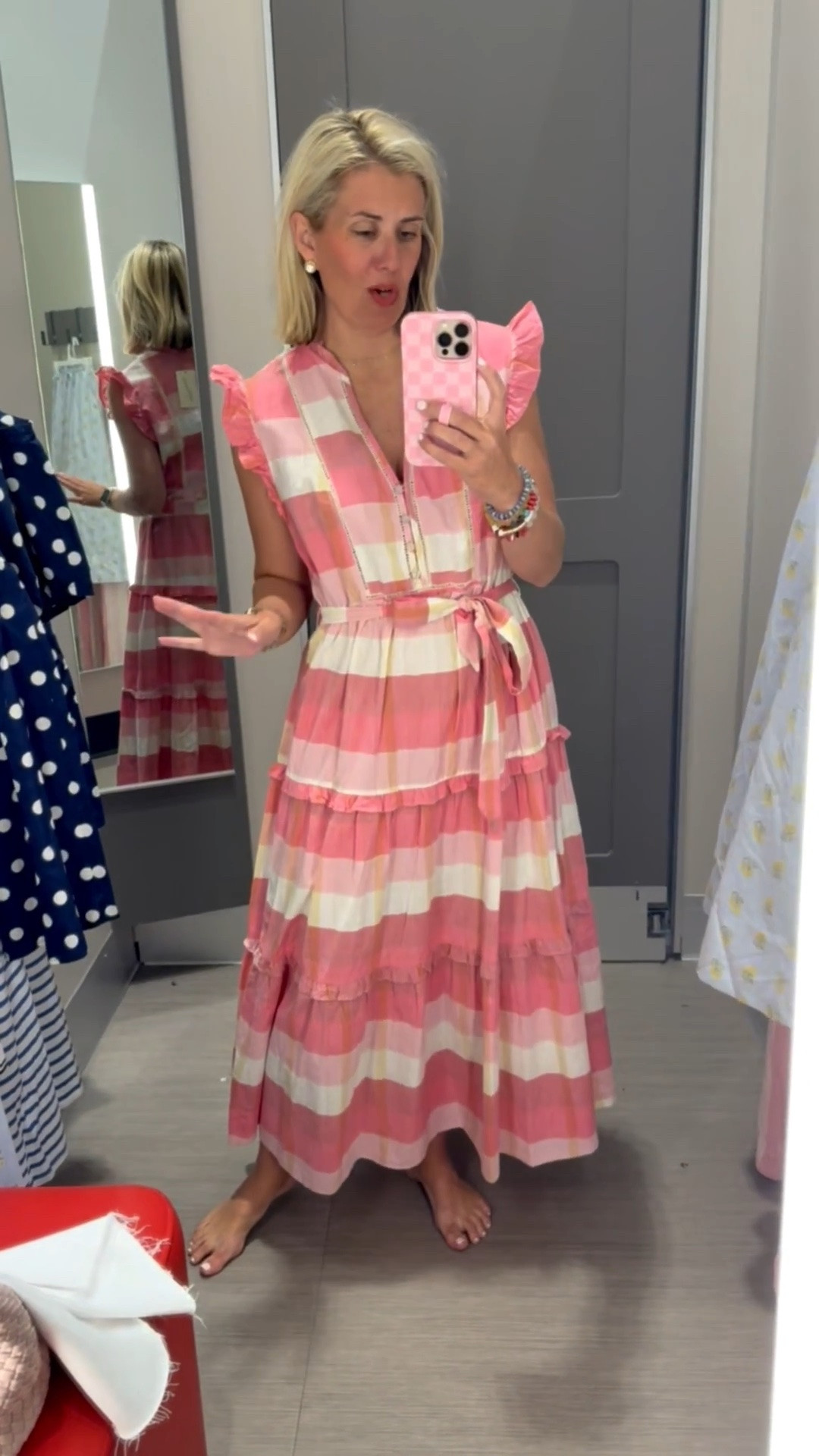 Sale Alert dress now $26.60…..Wow, Tar-jay you’ve outdone done yourself with this one! I’m in medium but just ordered size small stat! This is gorgeous! ￼

 *Use code SUMMER for 30% off my bracelets 
 *Use code Mixandmatchmadness at Loopy

#LTKOver40 #LTKSeasonal #LTKdayinmylife