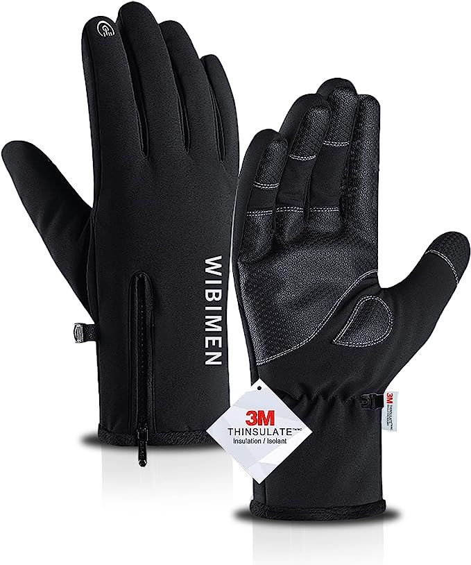 WIBIMEN -10℉ Ski Gloves, Thinsulate Winter Waterproof Gloves for Men Women, Snow Gloves with Up... | Amazon (US)