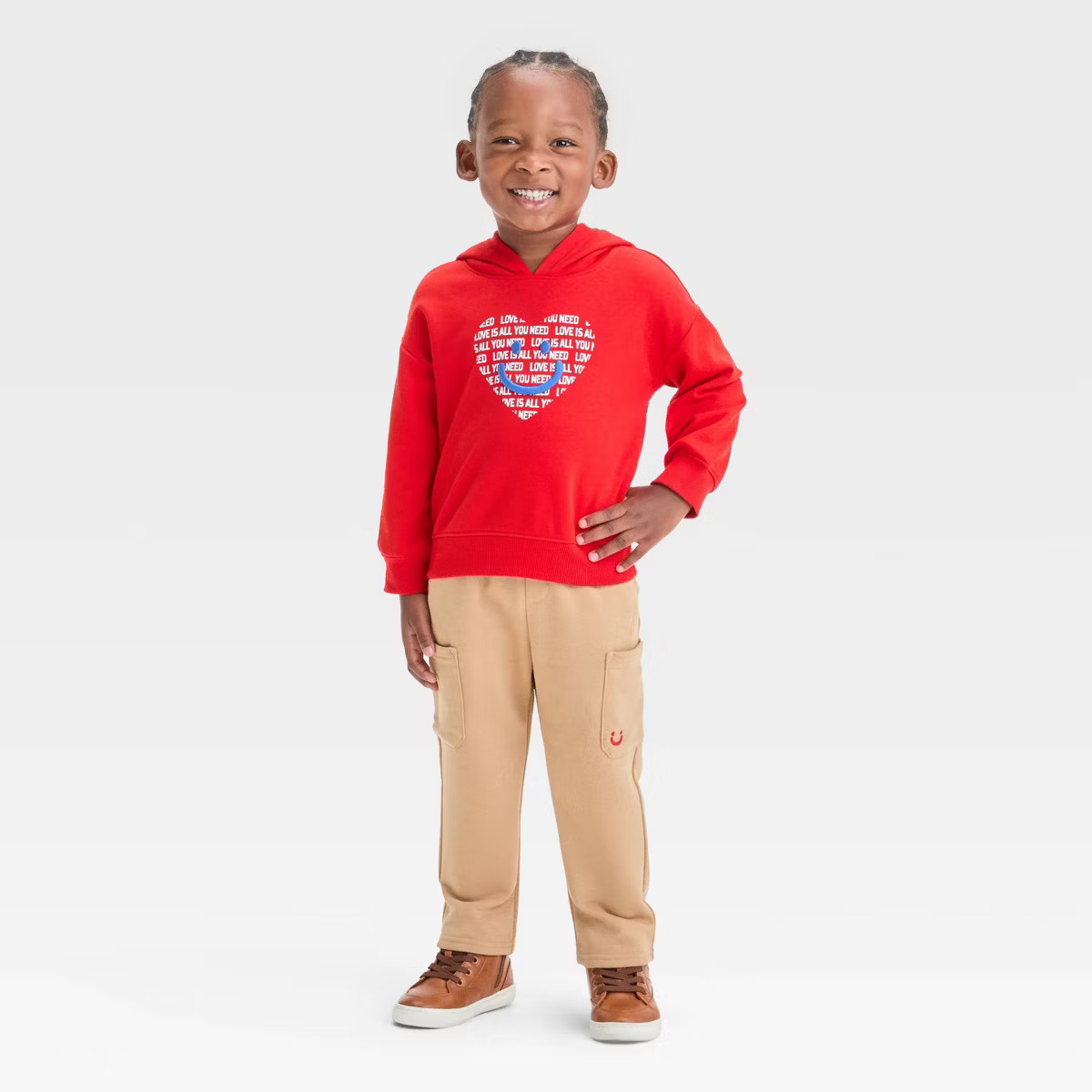 Toddler Boys' Love Is All You Need French Terry Sweatshirt and Jogger Pants Set - Cat & Jack™ R... | Target