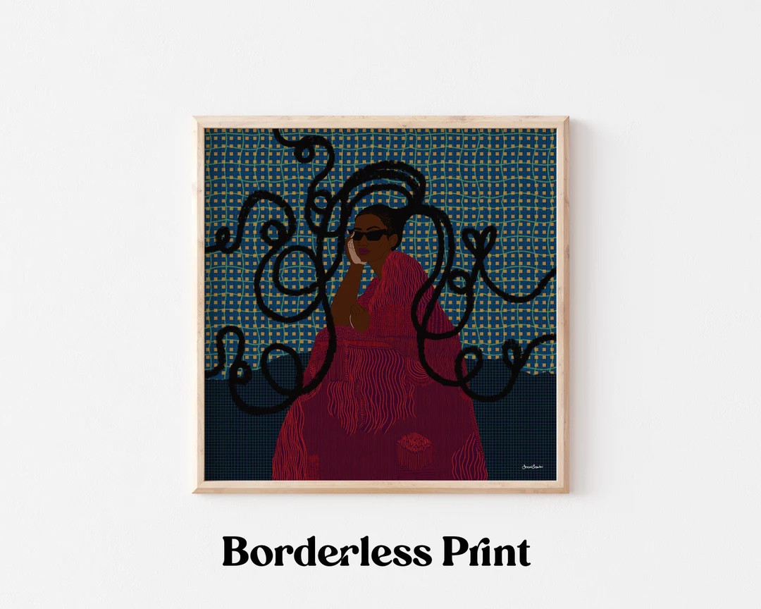 Black Woman Art Print: "Bountiful" Giclée Illustration | Etsy (US)