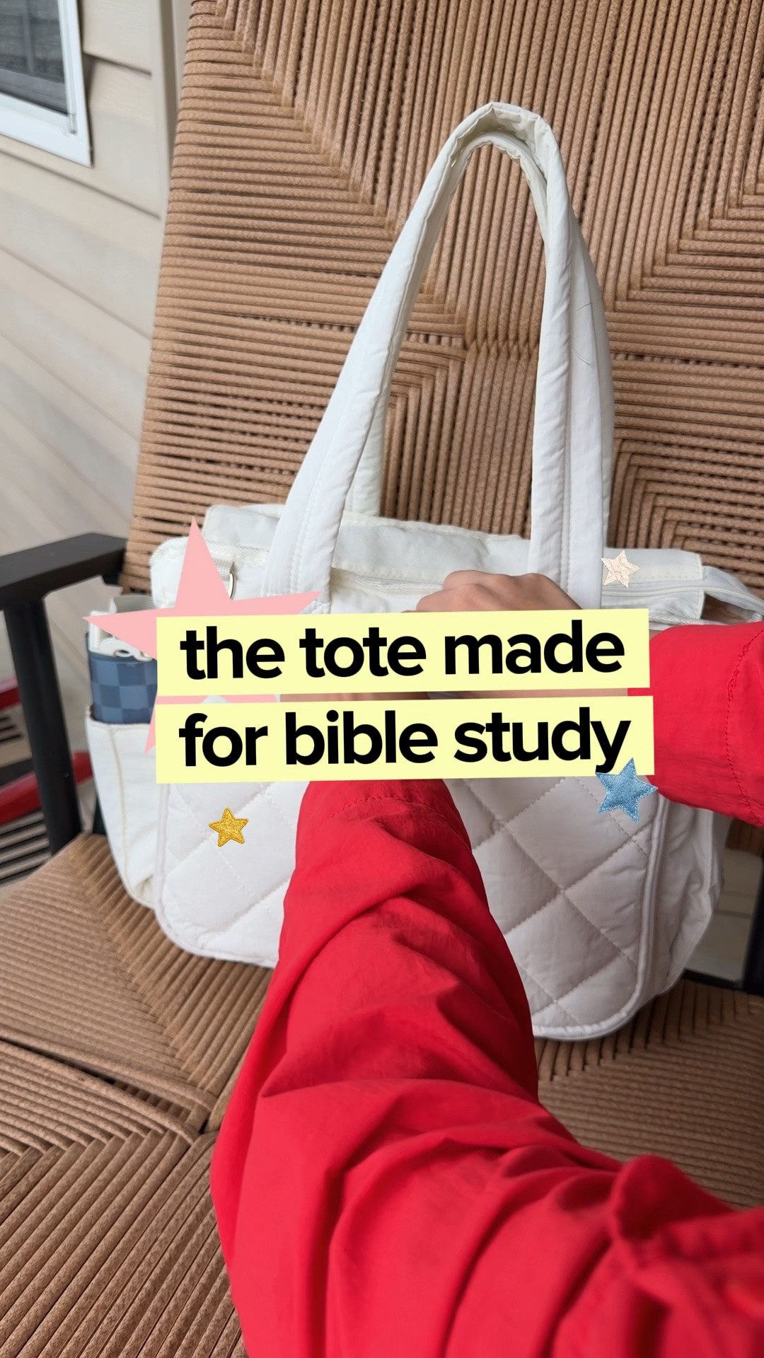 Bible study tote bag of the year! Such a stunning church tote with ALL the features! Bundle comes with Bible tabs, Bible cover and pens/highlighters! Couldn’t get any better 😍 #LTKfaith #LTKchristian #LTKbiblestudy

#LTKstorytime