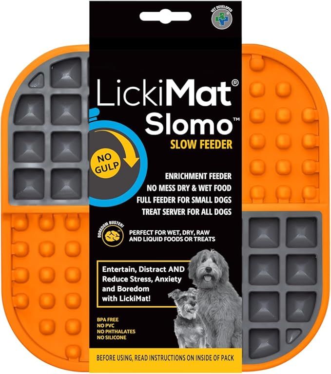 LickiMat Slomo, Dog Slow Feeders Lick Mat, Boredom Anxiety Reducer; Perfect for Food, Treats, Yog... | Amazon (US)