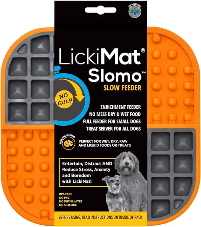 LickiMat Slomo, Dog Slow Feeders Lick Mat, Boredom Anxiety Reducer; Perfect for Food, Treats, Yog... | Amazon (US)