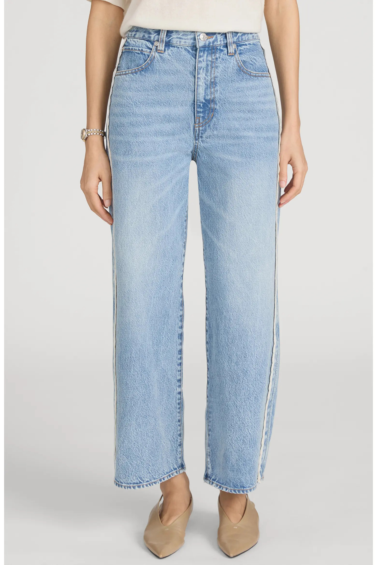 The Crochet Trim Crop Jeans (Women) | Nordstrom | Nordstrom