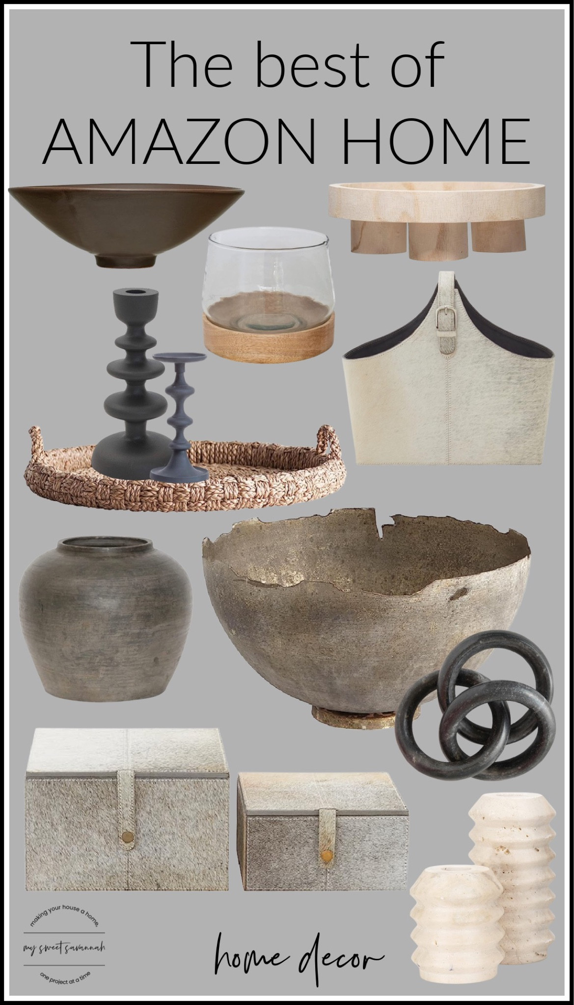 Amazon home decor favorites! 
Prime 
Bowls
Home accents
Neutral home decor 
Candle holders
Boxes
Baskets
Vases
Cloches
Trays 

#LTKFind #LTKhome #LTKstyletip