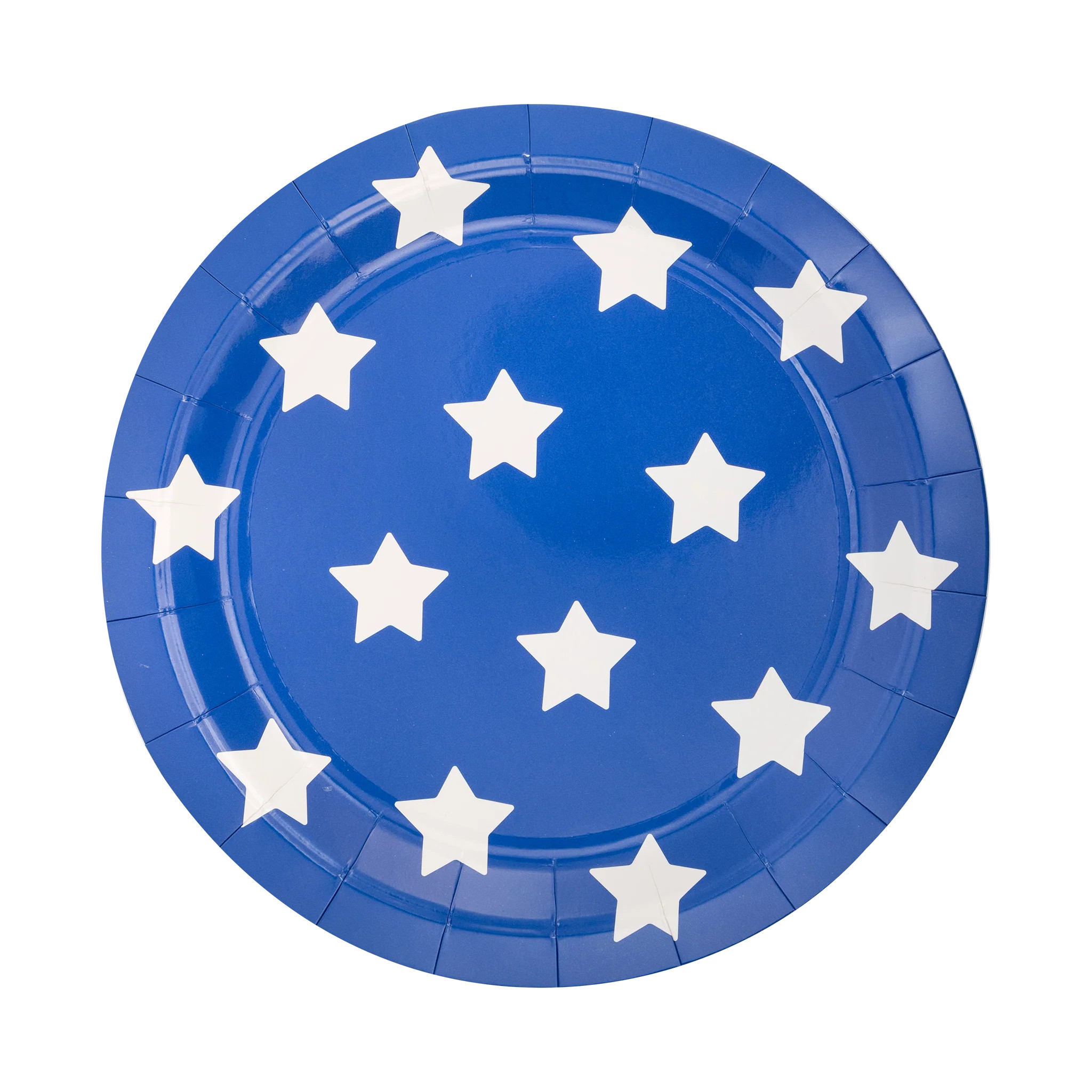 Lady Liberty Blue Stars Paper Plate | My Mind's Eye