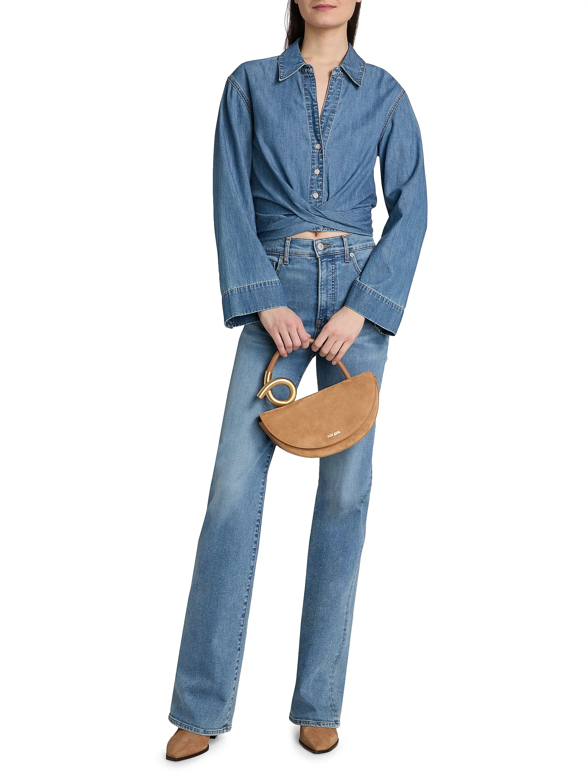Veronica Beard Timothy Denim Shirt | Saks Fifth Avenue | Saks Fifth Avenue