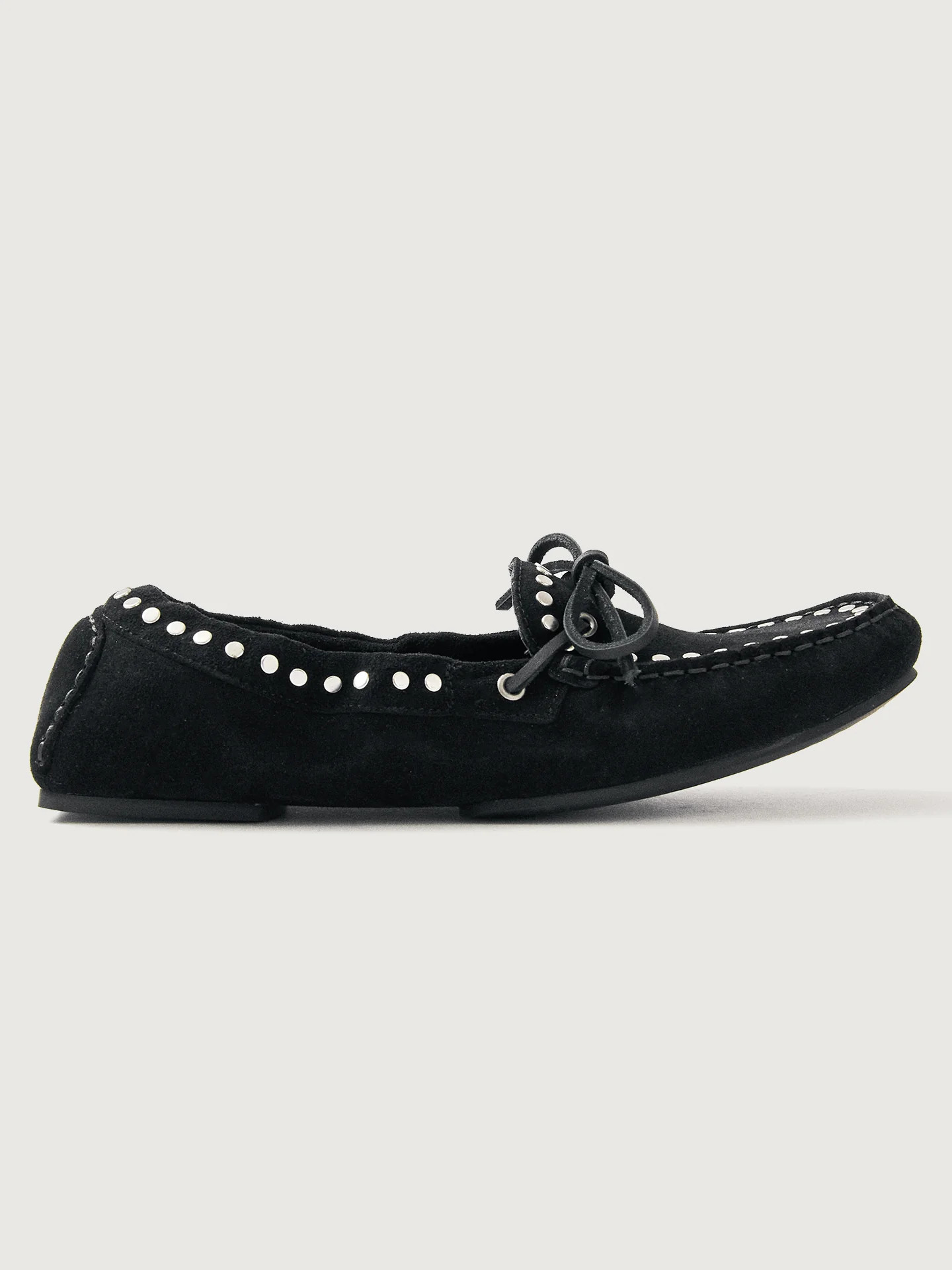 Alohas Calla Suede Studs - Black - Size 38 | Carbon38