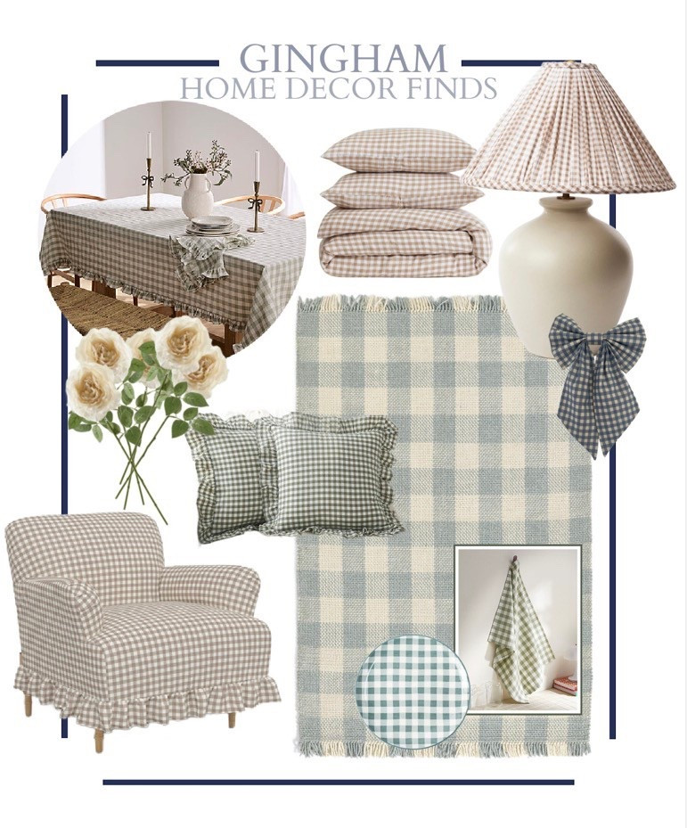 Timeless gingham home decor finds for spring and beyond.🤍🤍

#LTKSeasonal #LTKHome #LTKOver40