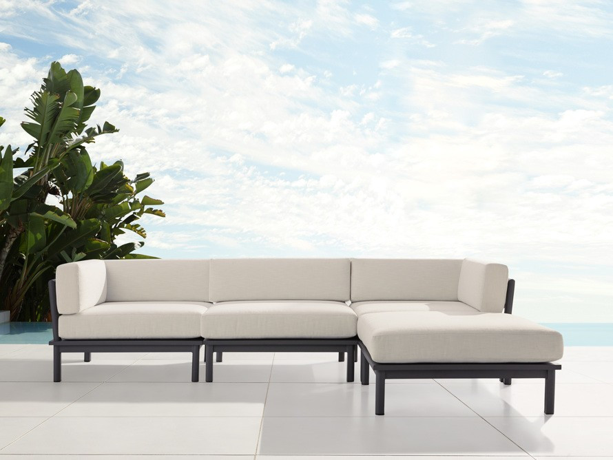 Costa Outdoor Aluminum Four Piece Sectional | Arhaus | Arhaus