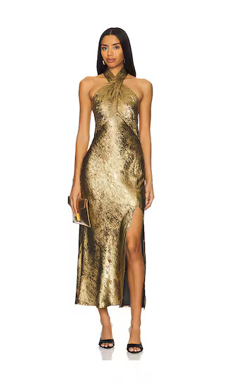 Marissa Dress in Gold | Revolve Clothing (Global)