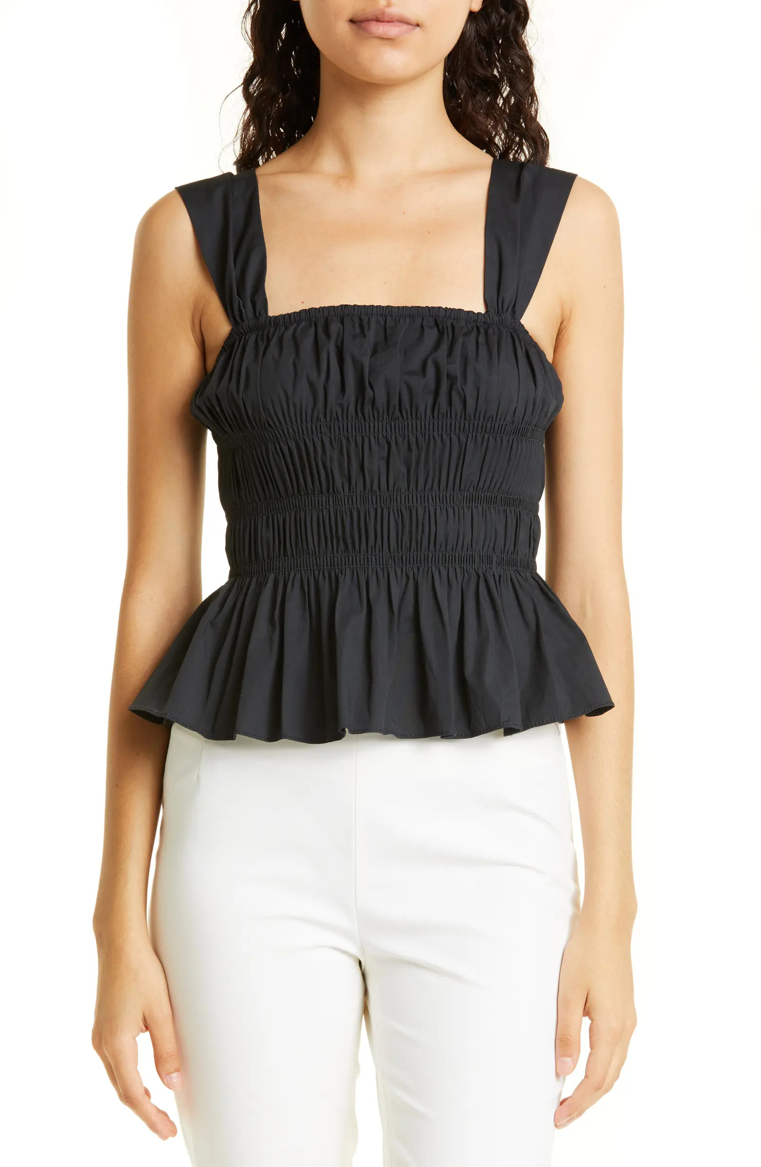 Ida Shirred Peplum Top | Nordstrom