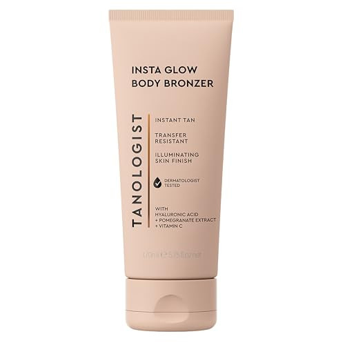 Tanologist Insta Glow Body Bronzer, Instant Illuminating Self-Tan, Hyaluronic Acid & Vitamin C, Streak-Free, Radiant Finish For All Skin Tones, 5.75 fl oz/170 ml Tube | Amazon (US)