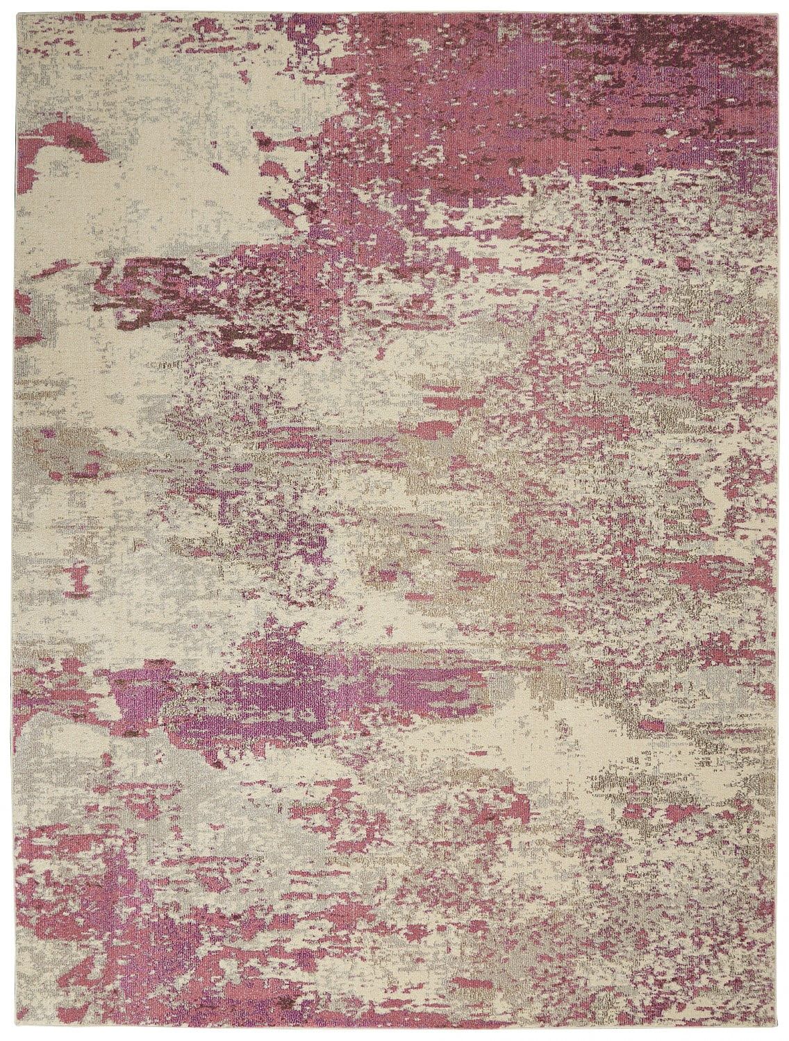 Nourison Celestial Abstract Ivory/Pink 9' x 12' Area Rug, (9x12) | Walmart (US)