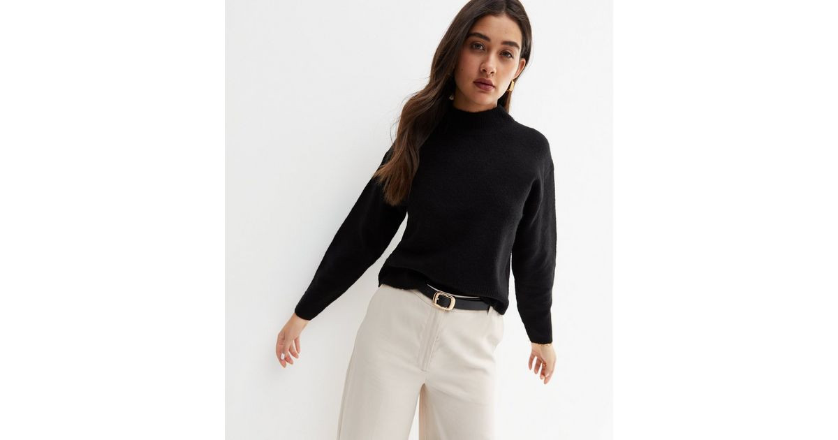 Black High Neck Boxy Jumper | New Look | New Look (UK)