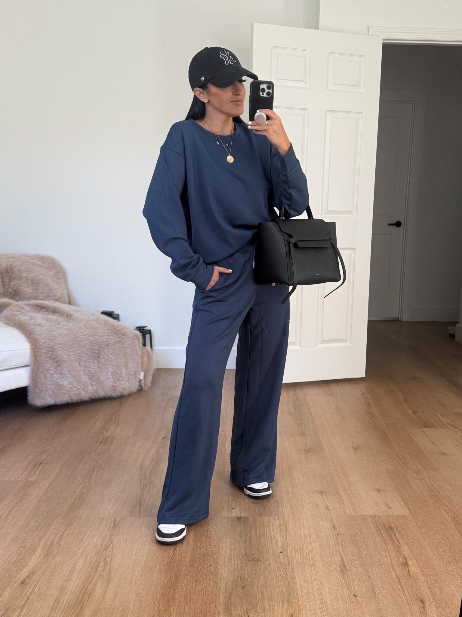 Feels like Spanx two piece set wearing size medium. 