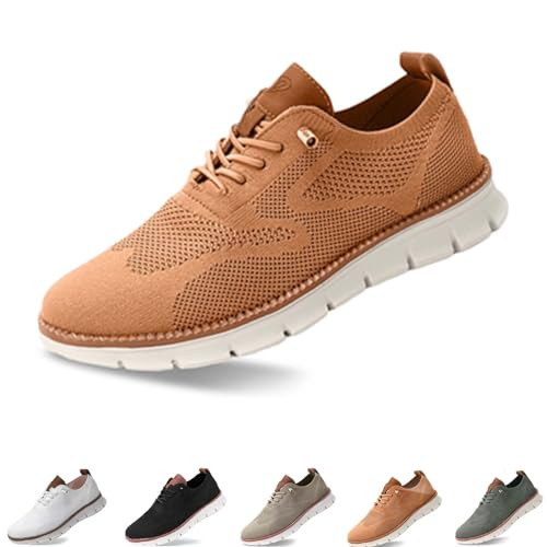 Mens Wearbreeze Shoes, Urban - Ultra Comfortable Shoes, Breeze Shoes for Men, Men's Mesh Dress Sneakers Business Shoes (Orange, Adult, Men, 7.5, Numeric, US Footwear Size System, Medium) | Amazon (US)
