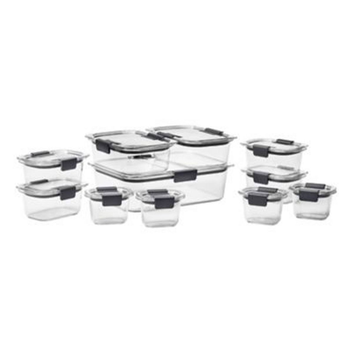 Rubbermaid Brilliance 22pc Plastic Food Storage Container Set Clear | Target