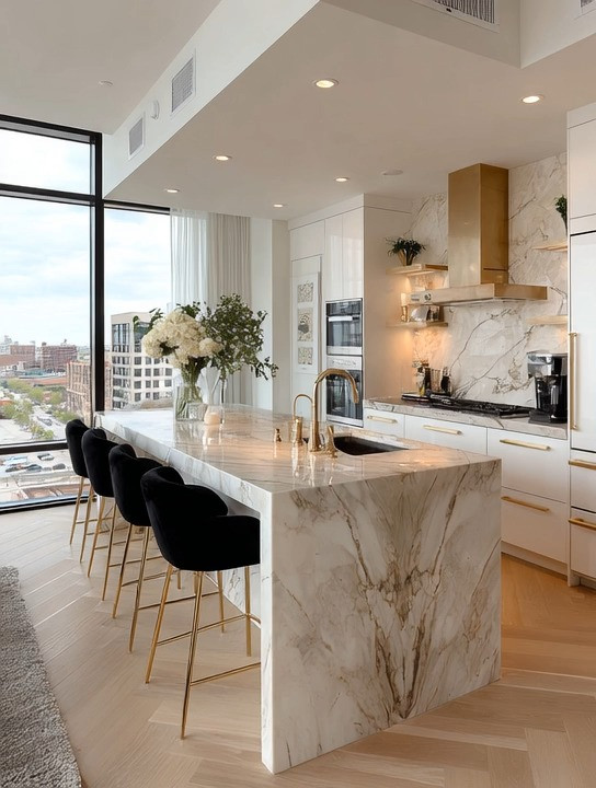 Flat ivory kitchens dominated home decor for years, and while they still feel timeless, many homes are now looking for more depth, warmth, and contrast. The good news? You do not need a full renovation to completely transform the look of your kitchen.

Sometimes, all it takes is a few intentional details.

These gorgeous black velvet bar stools with elegant gold legs instantly add richness and softness to an ivory kitchen. The contrast creates depth, the velvet adds luxury and comfort, and the gold legs bring warmth that ties beautifully into the rest of the space.

Pair them with a gold faucet and suddenly the kitchen starts telling a story. The gold details begin flowing through the room instead of everything feeling flat or disconnected. And if you want to elevate the look even more, swapping your cabinet hardware to gold creates that designer-style finish that makes the entire kitchen feel custom and intentional.

This is the new era of modern home decor — not replacing everything at once, but layering warmth, texture, elegance, and contrast into spaces we already love.

And honestly, kitchen islands deserve more attention. They are where life happens. Morning coffee, late-night conversations, quick lunches, hosting friends, helping kids with homework… the kitchen island has become the center of modern homes.

So make it beautiful.

We included multiple velvet bar stool options and gold kitchen details in this edit so you can create the look that fits your home best.

#KitchenDecor #ModernHomeDecor #QuietLuxury
 

 #LTKHome