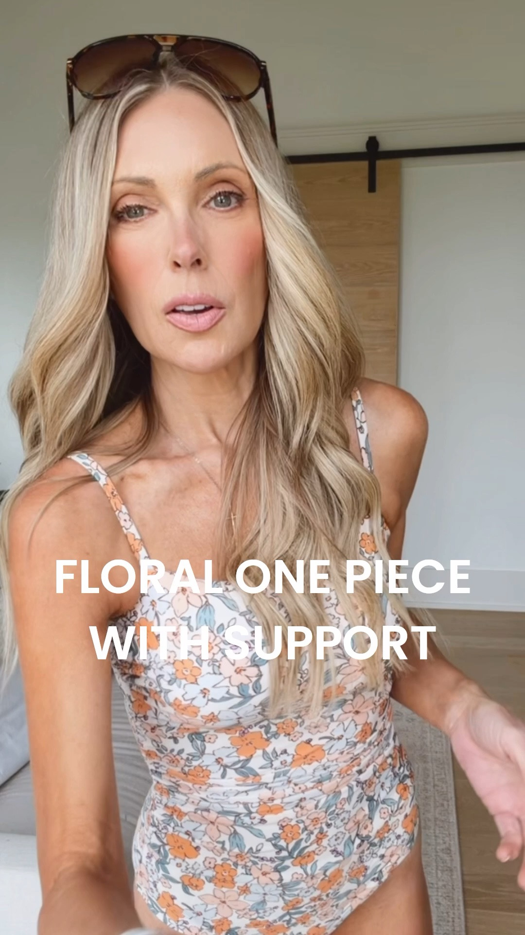 Ruched, supportive and shaping... this floral once piece is a nice alternative to standard solids. Use code JENNYR15 for 15% off a purchase of $70.