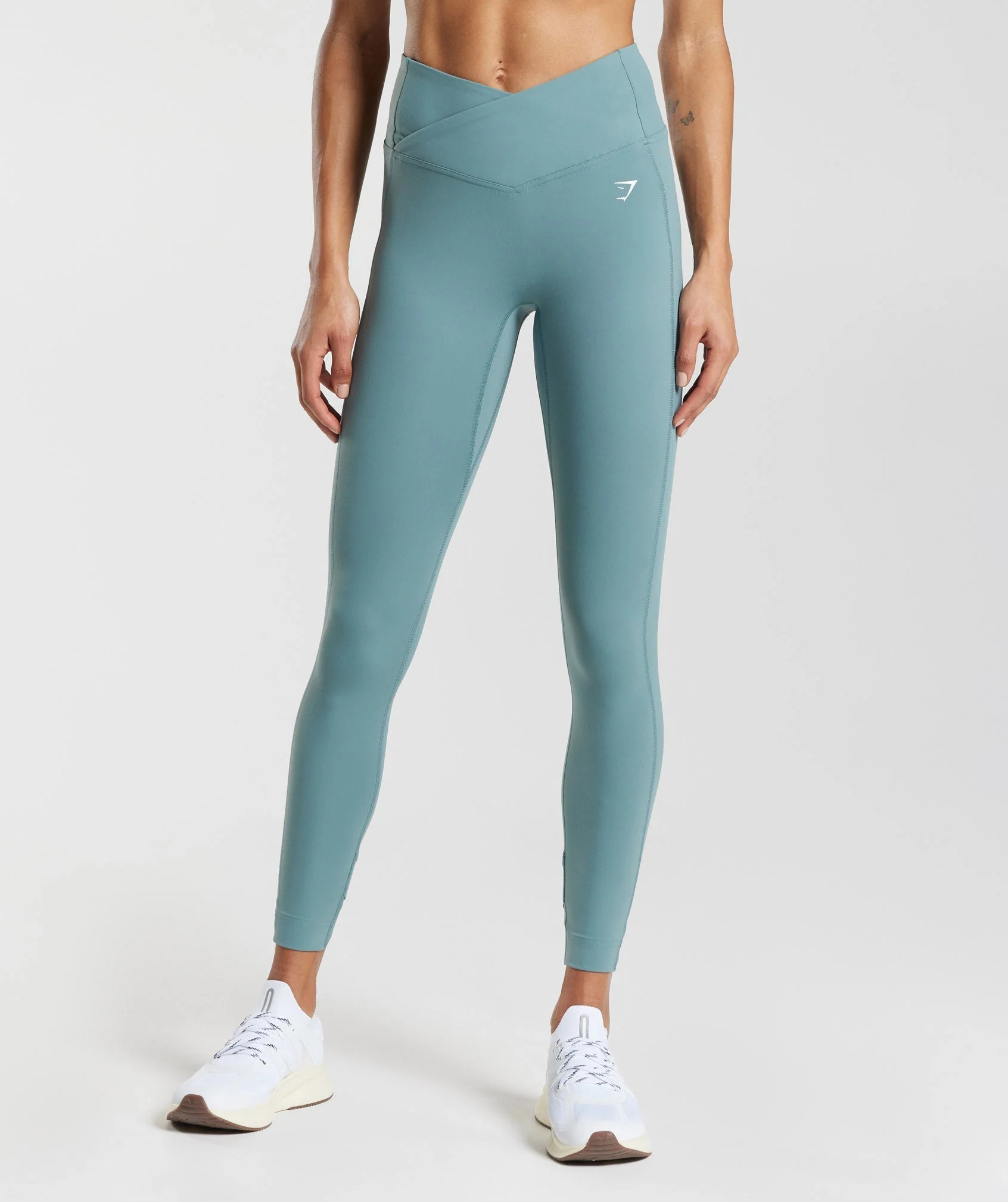 Gymshark Crossover Leggings - Thunder Blue | Gymshark US