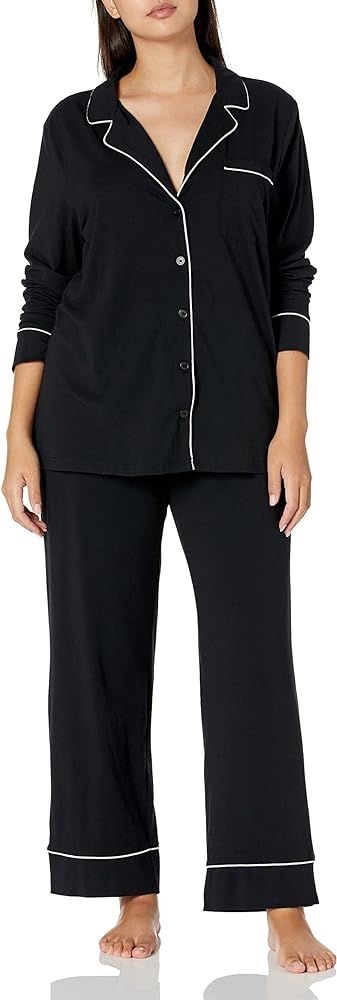 Amazon Essentials Women's Cotton Modal Long-Sleeve Shirt and Full-Length Pant Pajama Set (Availab... | Amazon (US)