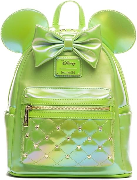 Loungefly Disney The Minnie Mouse Classic Series Womens Backpack: Emerald Iridescent | Amazon (US)