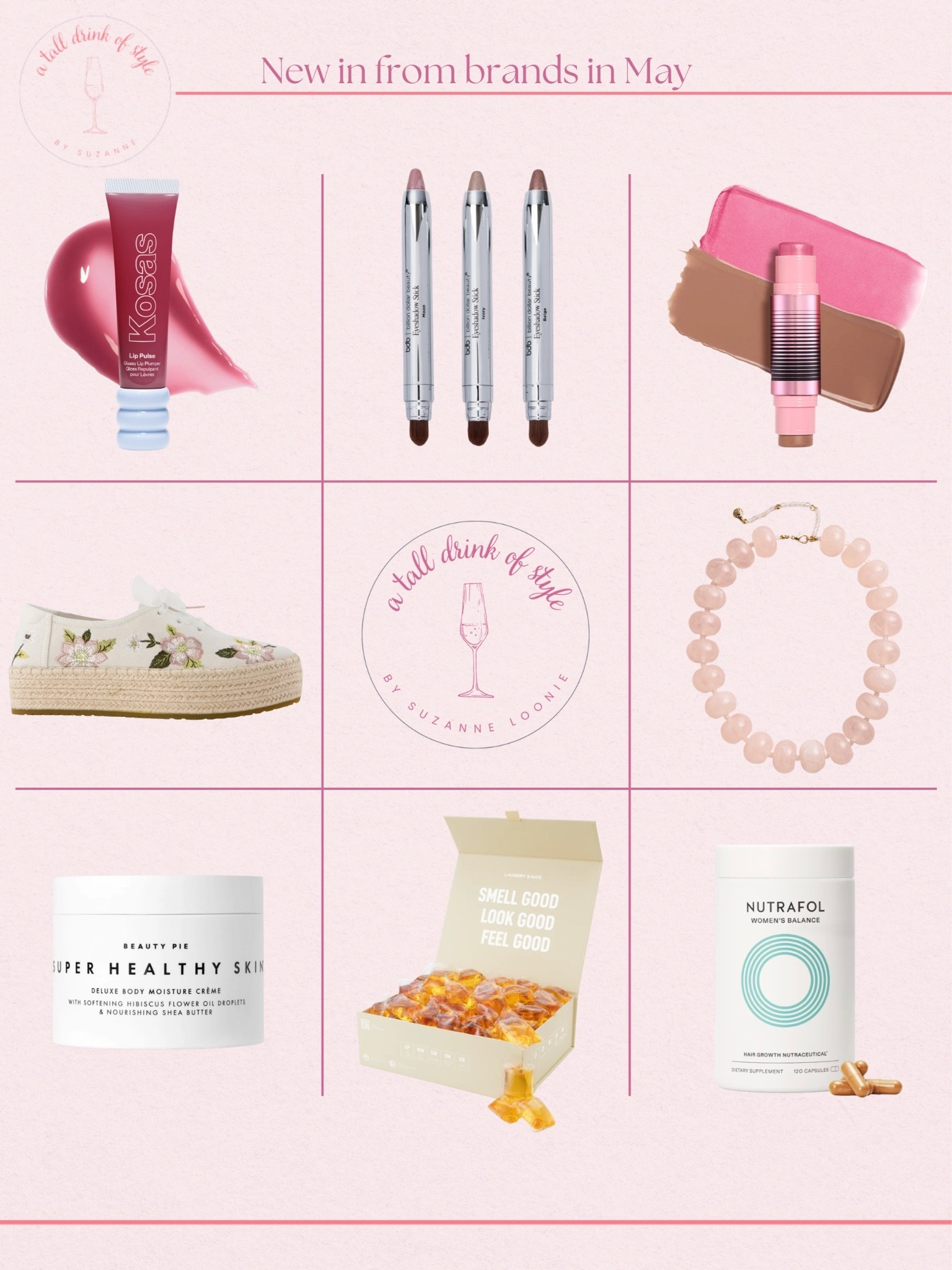 New in from brands in May!! 

Loving all these new finds. 

Viral glass bead necklace, Tom’s shoes, laundry pods, nutrafol, dibs beauty, kosas, skincare, summer shoes,

#LTKselfcare #LTKOver40 #LTKSeasonal