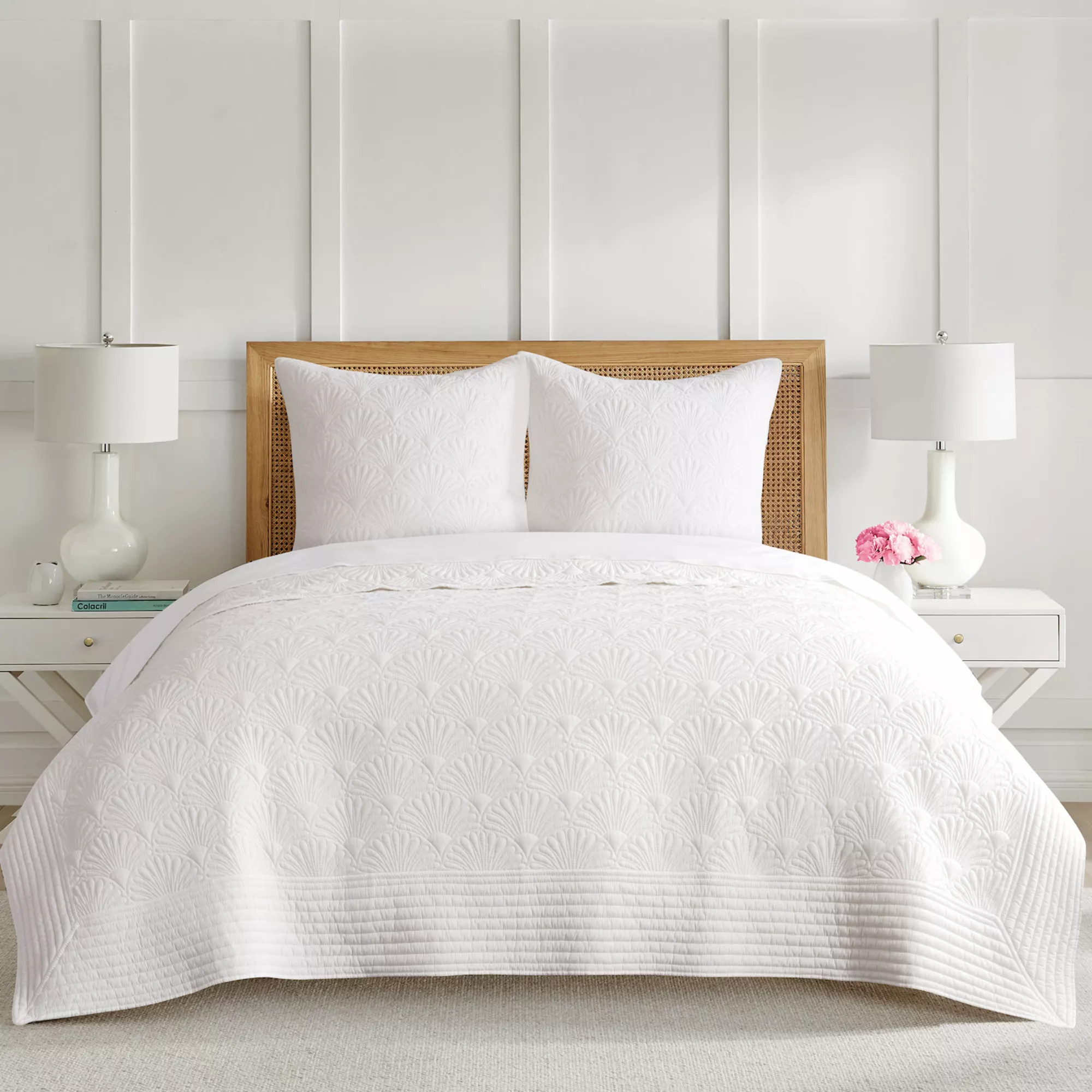 Draper James Davenport White Coverlet or Sham | Kohl's