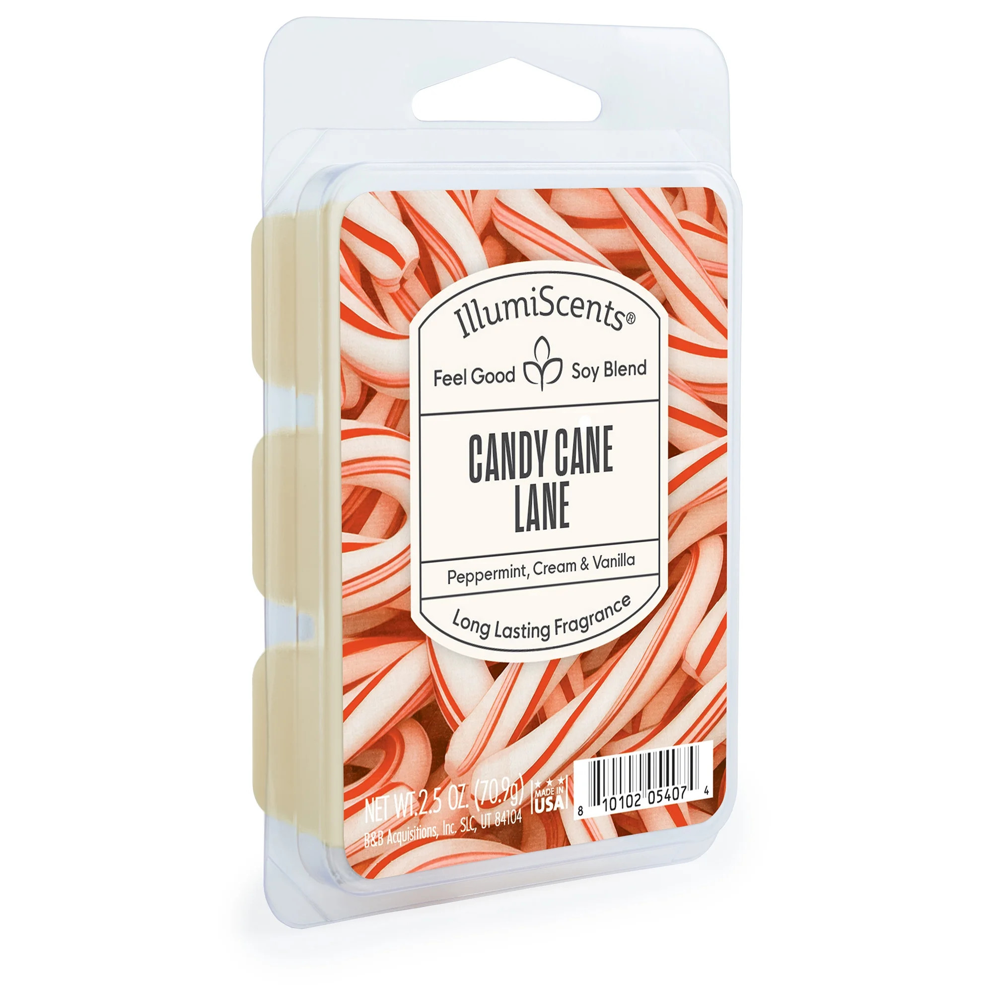 IllumiScents Wax Melts, Candy Cane Lane, Soy Blend, 2.5 oz (1-Pack) | Walmart (US)
