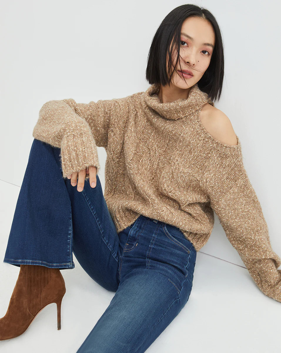 Selleck Cutout Turtleneck | Veronica Beard
