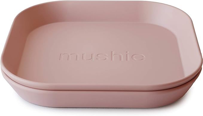 mushie Square Dinnerware Plates for Kids | Made in Denmark, Set of 2 (Sage) | Amazon (US)