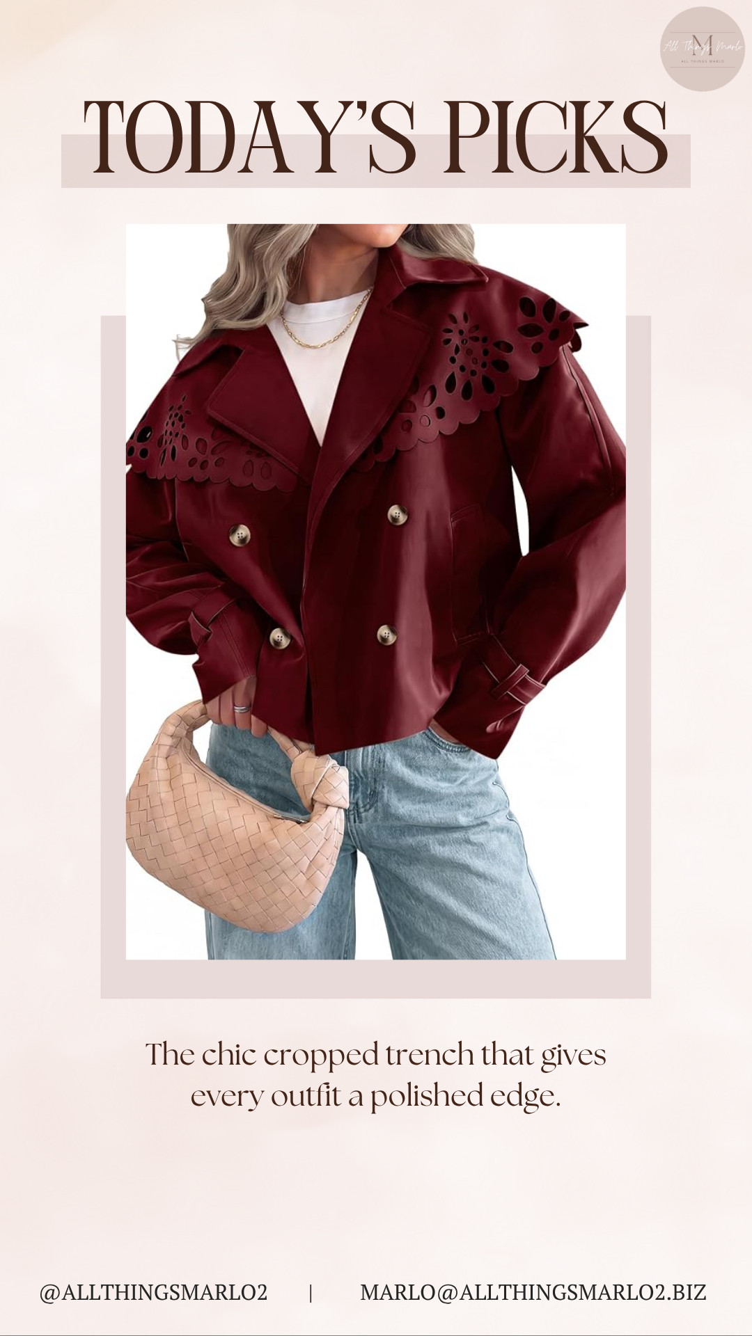 The chic cropped trench that gives every outfit a polished edge. 

 #LTKSeasonal #LTKWorkwear #LTKTravel