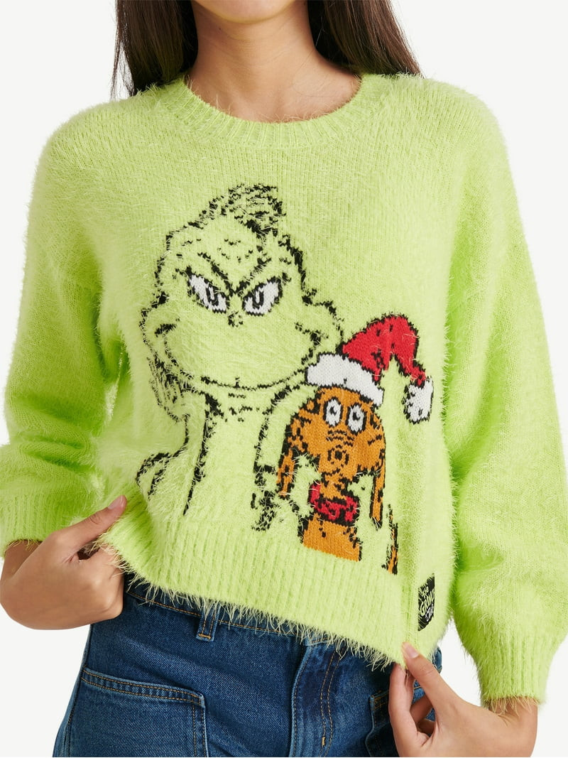 Justice x Grinch Girls Collab Sweater, Sizes XS - XLP | Walmart (US)